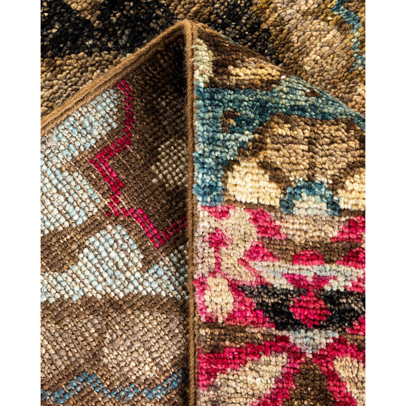 Contemporary One-of-a-Kind 4' 0" X 6' 0" Hand Knotted Area Rug