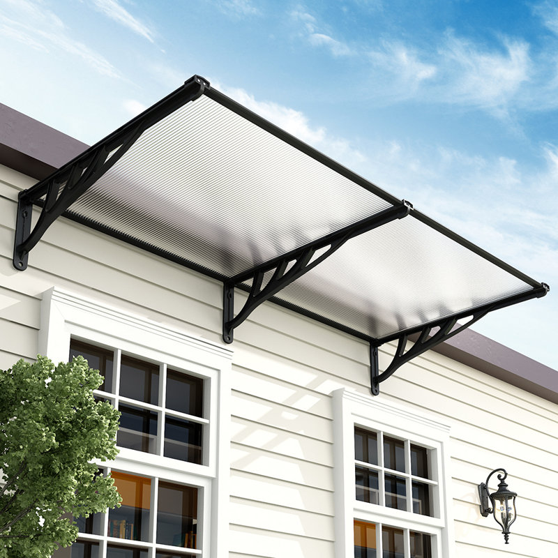 Chasan 190m W x 90m D Door Canopy, Black
