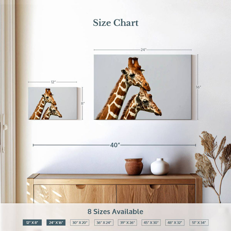 Somali Giraffes, H 16 po x l 24 po