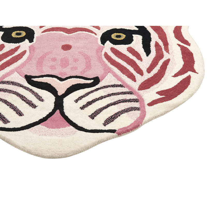 Labarbera Animal Print Wool Hand Woven 110cm X 120cm Area Rug
