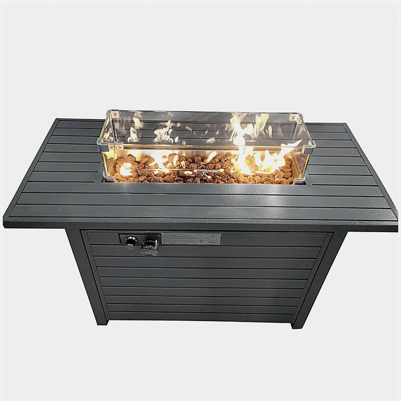 Covered Propane Outdoor Fire Pit Table