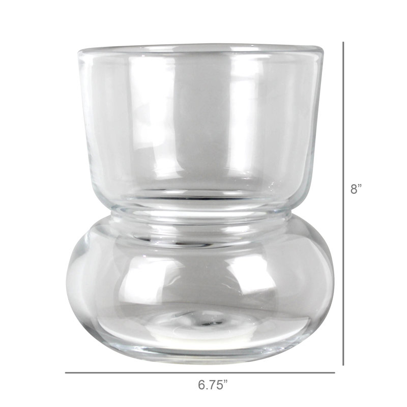 Grand vase tulipe, verre