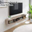 Meuble télé gris en bois flottant pour meuble télé 50 po, 47 po Mouinted Media Console-130470093