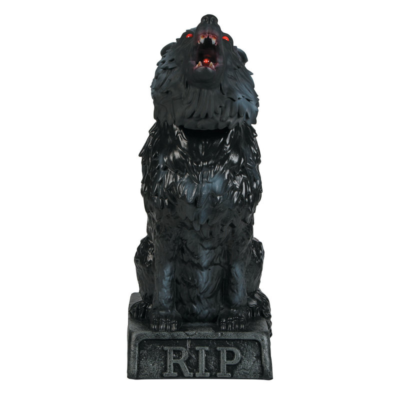 Figurine animée loup zombie