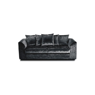 100% Crushed Velvet 3 Seater Sofa