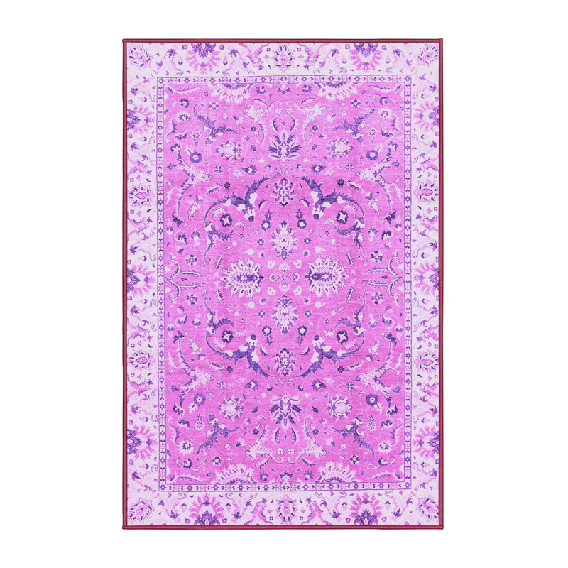 Tapis oriental en laine / polyester tissé à la machine Bangerter, Rectangle 3 pi x 5 pi