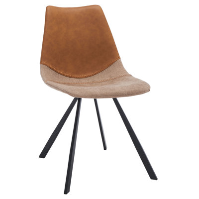 Chaise d'appoint en similicuir Greer