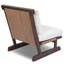 Fauteuil d'extérieur teinté brun Akemi FSC