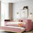 Teddy Fleece Daybed With Storage Armrests, Trundle, USB Port-1560930990