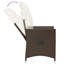 Ensemble de 2 chaises de jardin inclinables Vidaxl-116119939-116119940