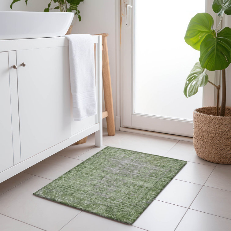 Machine Washable Indoor/Outdoor Christain ACN1228 Rug