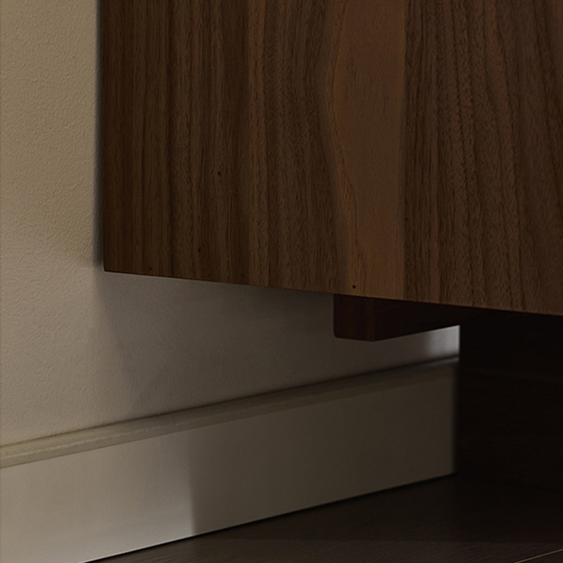 Meuble télé moderne et minimaliste, 86.61", Brun