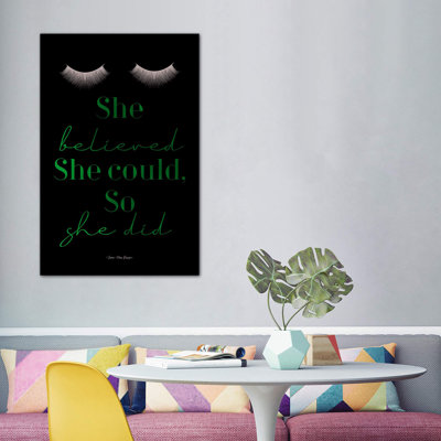 " She Believed "