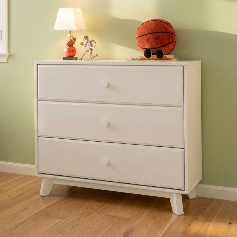 Commode 3 tiroirs Adrundhati, Blanc