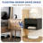 Floating Nightstand Set Of 2, Wall Mounted Cabinet With Storage Drawer, Bedroom Bedside Table With LED Light, Modern Night Stand For Dorm Hallway Entryway, Black-1193783434