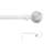 84" Adjustable Single Curtain Rod and Coordinating Finial Set-1784339497