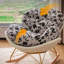 Chaise berçante rétro-100720461