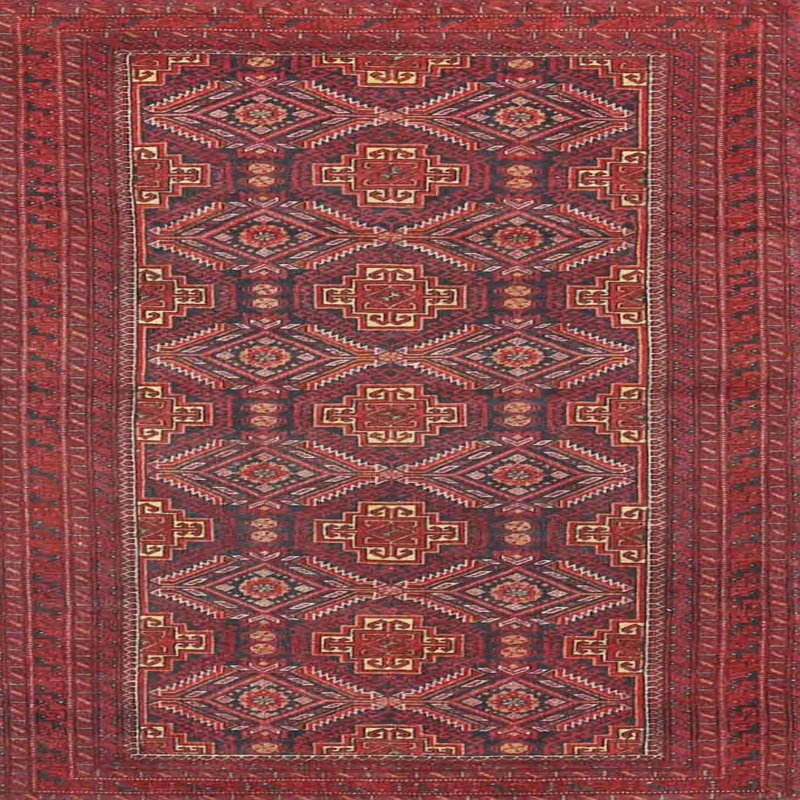 Oriental Indoor Rug, Square 4'