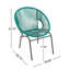 Chaise en osier Nusa Oudoor (excluant la table)-742810381