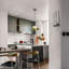 Luminaire suspendu en verre blanc