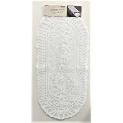 (16x36") Lace Table Runner -White