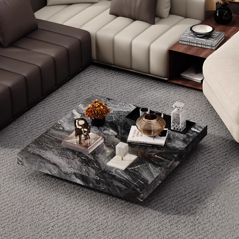 Table basse Light Luxury, H 11,41 po x L 39,37 po x l 39,37 po