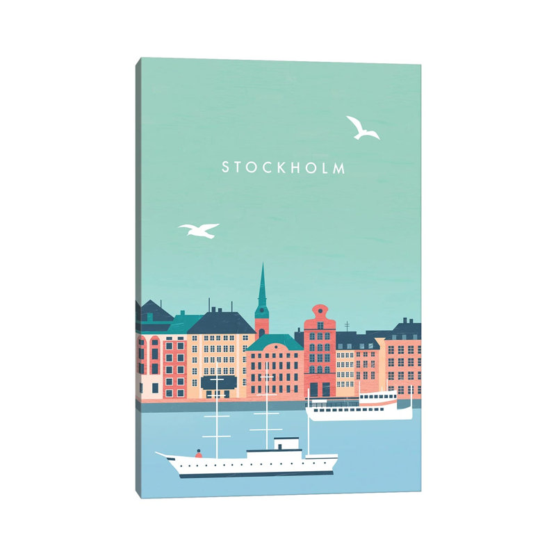Stockholm 1 Piece Wrapped Canvas Painting, 20.32 cm H x 30.48 cm W