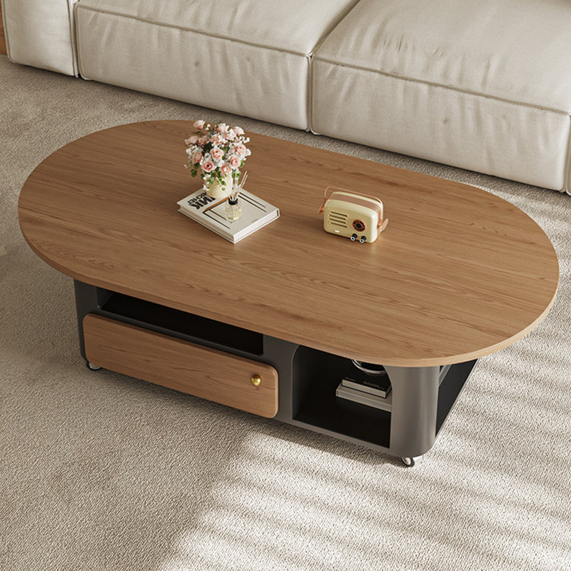 Table à thé en bois massif, H 16,54 po x L 47,24 po x l 23,62 po 