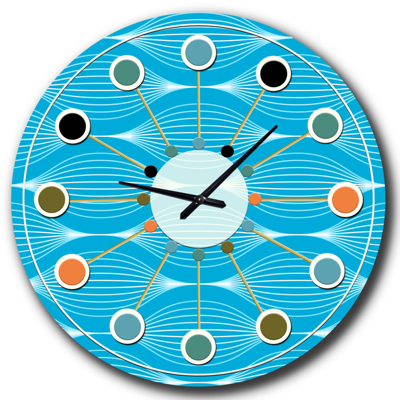 Horloge murale Mid-Century, Moyenne