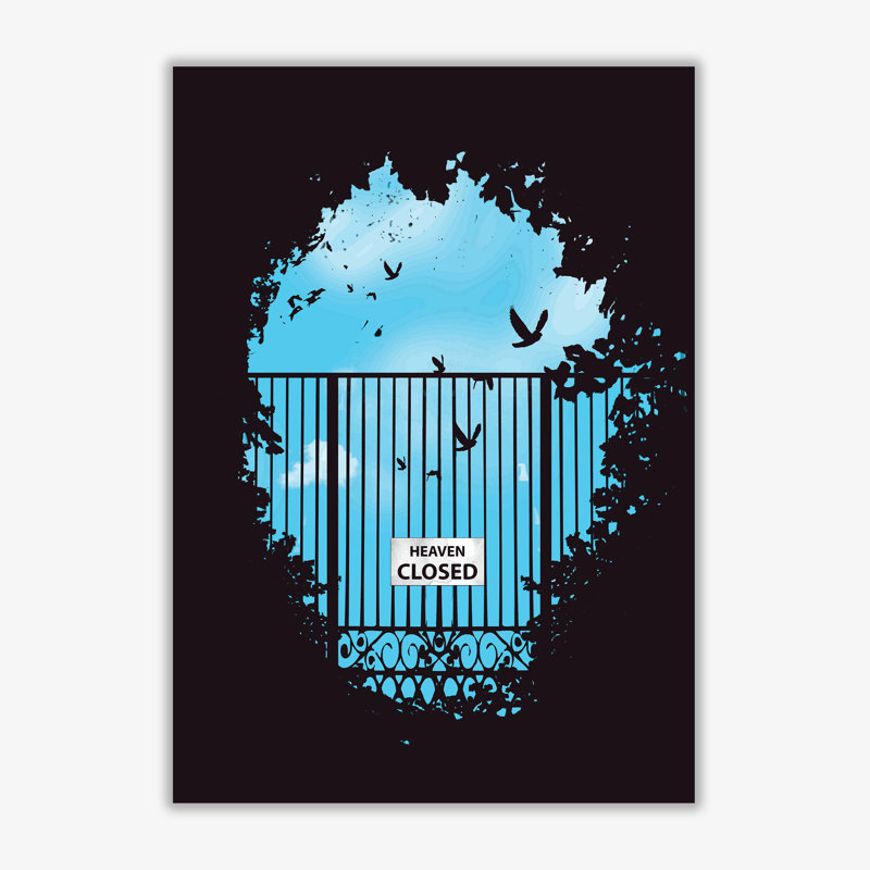Heavens Door by Mercedes Lopes Charro - Print, 59.4 cm H x 42 cm W x 1 cm D, No Frame