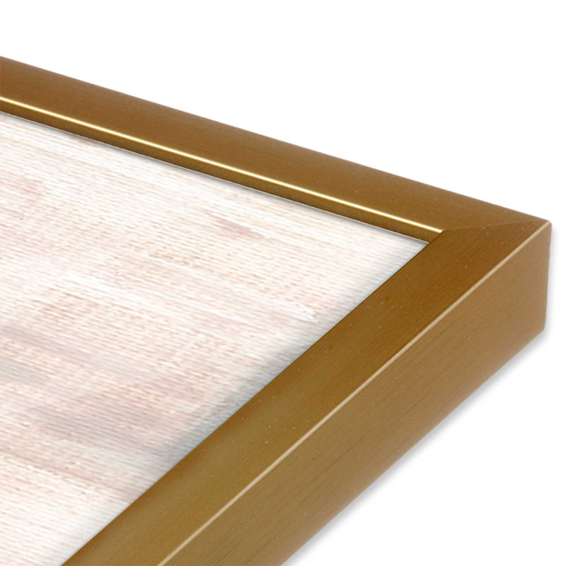 Hush of Dawn, ensemble de 2 reproductions sur papier mat d'archives dans un cadre, Or poli, H 13,75 po x l 13,75 po