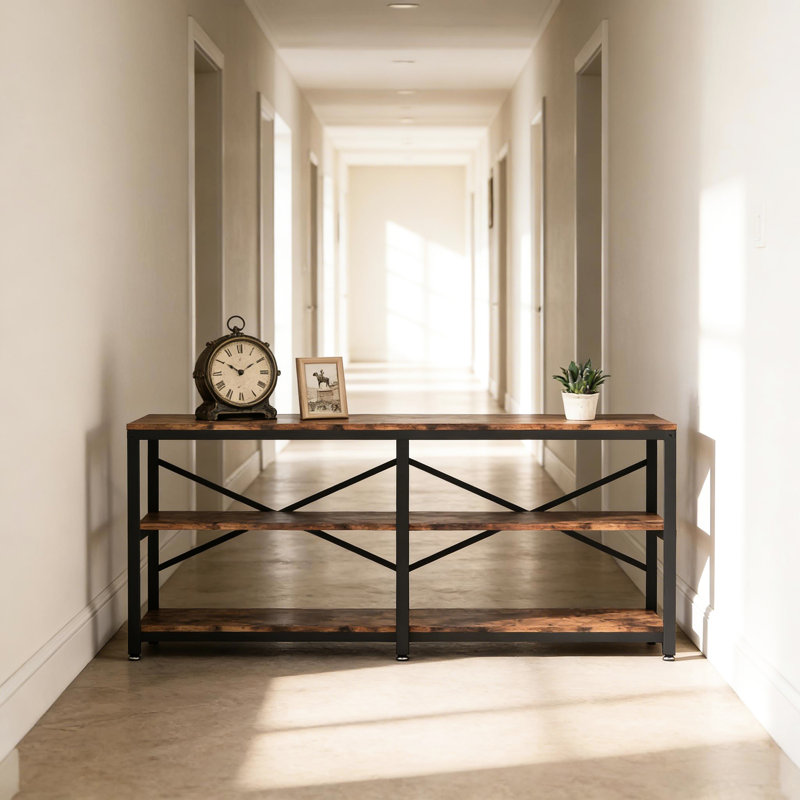 Table de canapé rustique de style campagnard (table basse incluse)