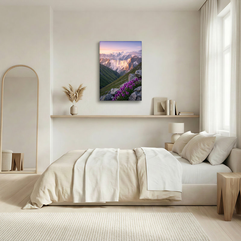 Ensemble de 1 tableau sur toile Fleurs de montagne, 1218