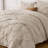 Bedsure King Pintuck Bed-in-a-Bag- Beige Pinch Pleat Comforter with Sheets, Pillowcases & Shams-103425113-103425112
