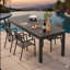 Table de salle à manger extensible en aluminium pour l'extérieur, table de patio toutes saisons