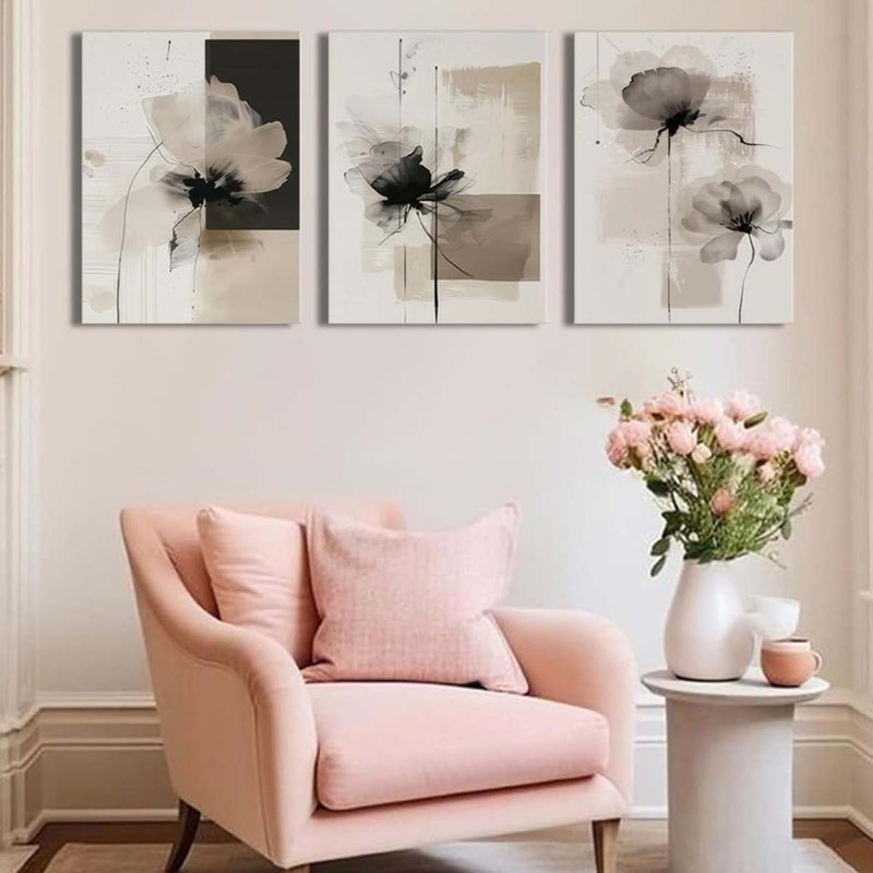 3 Piece Wrapped Canvas Print, 40 cm H x 30 cm W