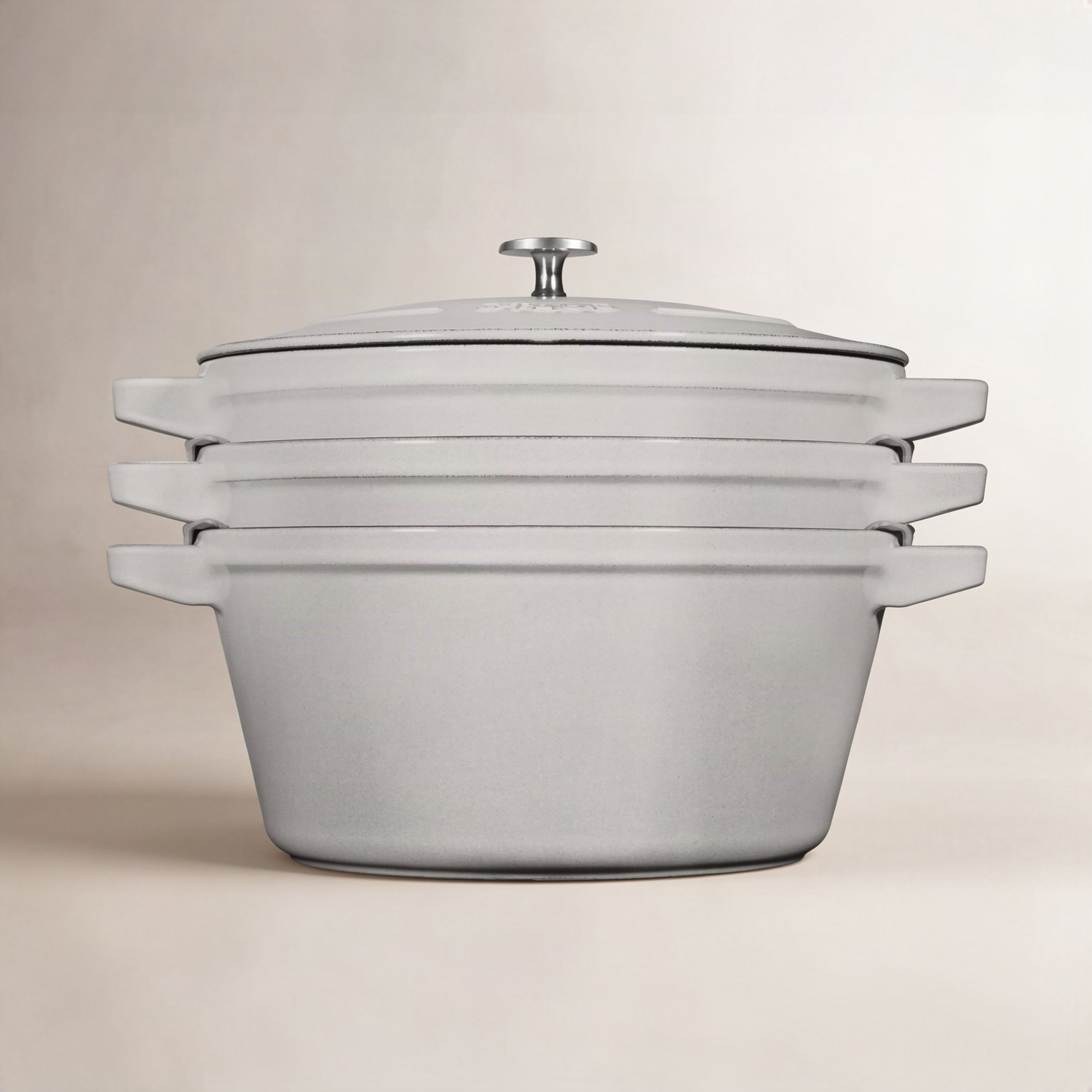Staub La Cocotte 4-Piece Stackable Set, Graphite