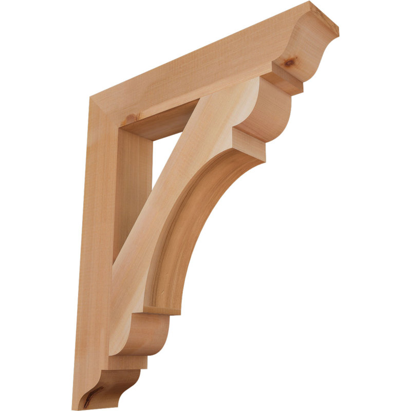 Support olympique traditionnel, H 22 po x l 3,5 po x P 26 po, Cèdre rouge de l'Ouest (lisse)
