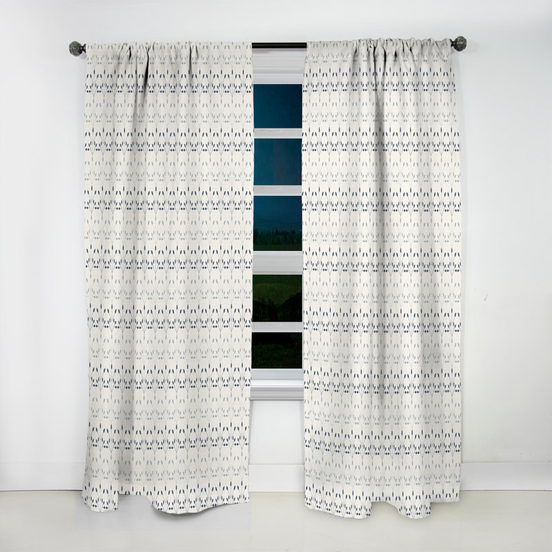 Rideau en lin / polyester Wiscon, L 52 po x L 90 po