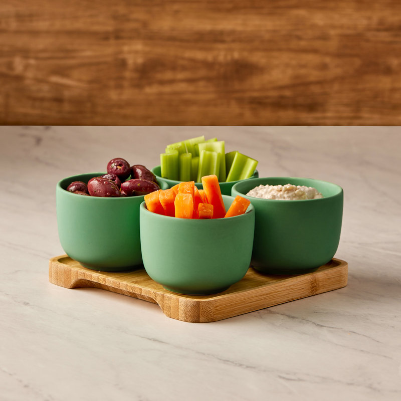 Share Round Bowls, Green