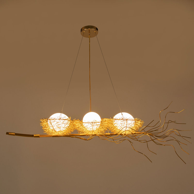 Lustre cage à oiseaux 3 lumières Hartbert