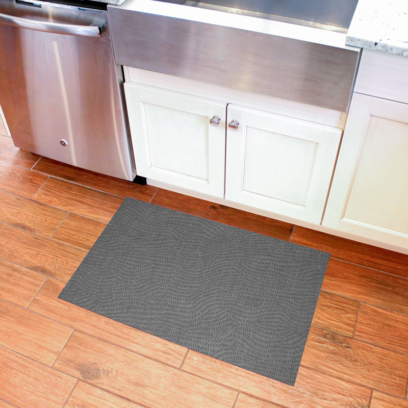 Un-Rug Mark Time Low Profile Kitchen Mat by Matterly, Rectangle 2' x 3'