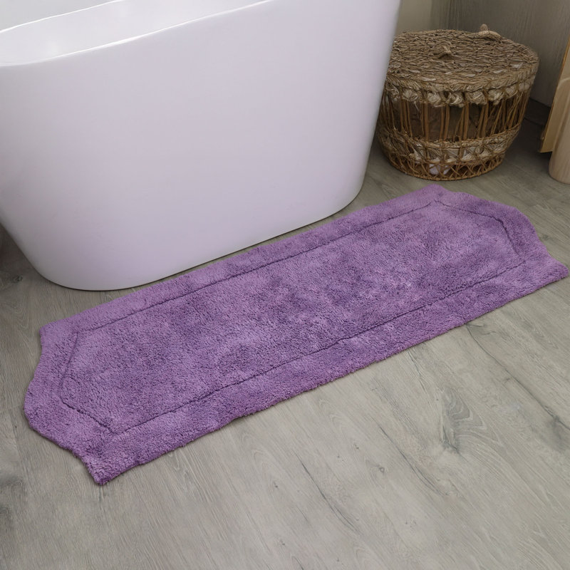 Tapis pour salle de bain Morissette, L 22 po x L 60 po, Mauve