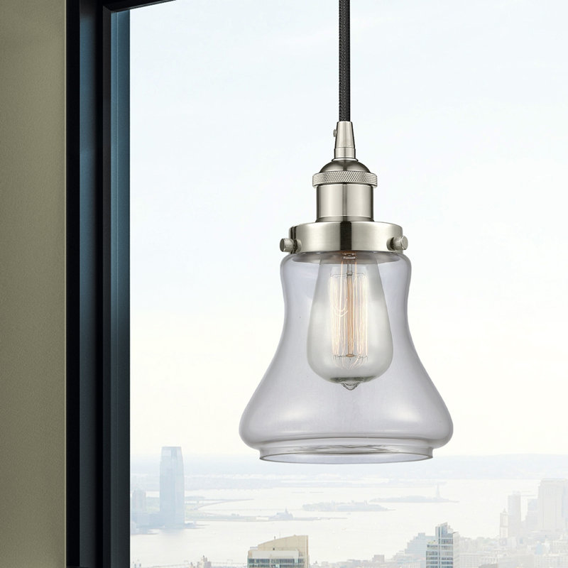 Cahuilla 1 - Light Single Pendant, Clear, Polished Nickel
