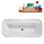 1699.3mm x 779.8mm Freestanding Soaking Acrylic Bathtub-1345164054