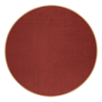 Machine Washable Solid Brown Area Rug