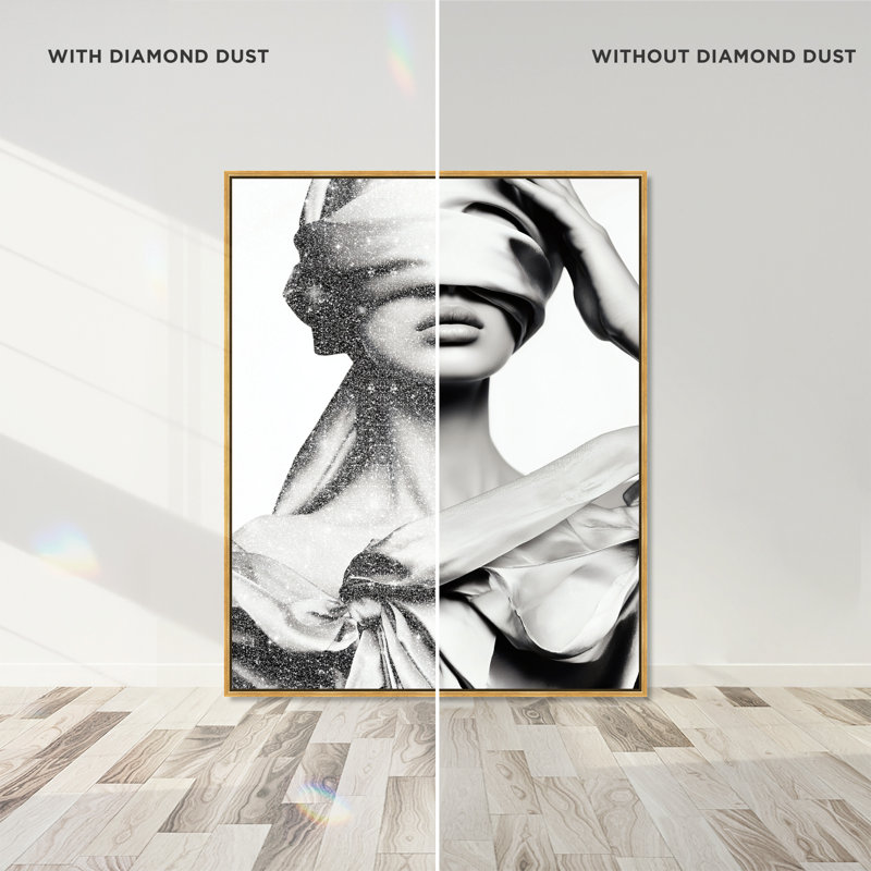 Blinded Grace II Print by Oliver Gal, 17"H x 21"W, Gold Floater Frame