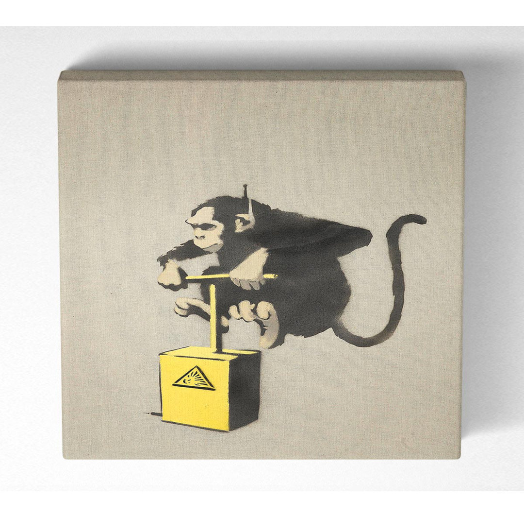 Monkey Detonator - Kunstdrucke auf Leinwand - Wrapped Canvas