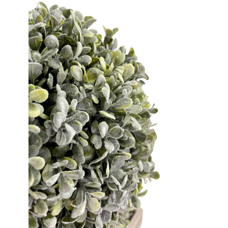 18'' Faux Boxwood Topiary in Planter