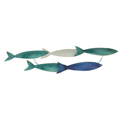 Coastal Abstract Wall Decor on Metal